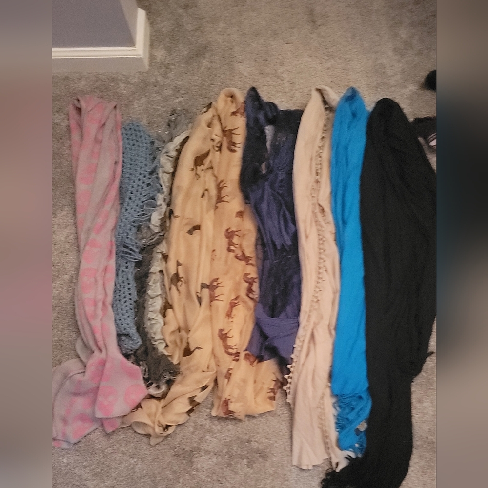 Assorted Colorful Scarves Collection